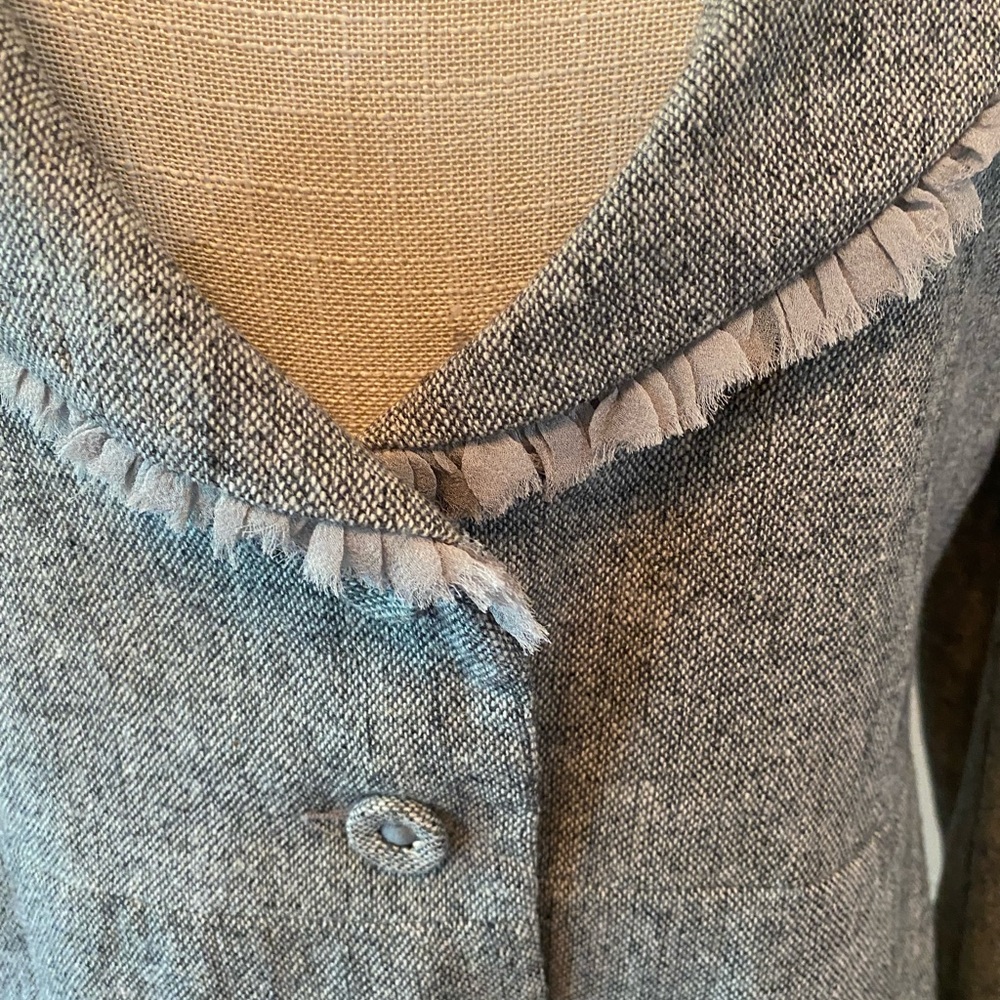 Cutest lightweight peplum blazer to merge into fall!